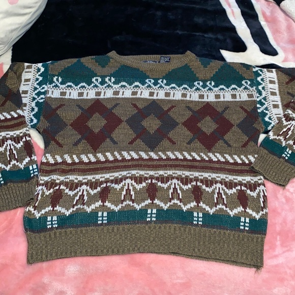Vintage 90s Navigator Abstract Sweater - Picture 4 of 7